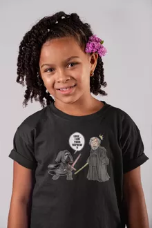 Kylo Ren Girls Kids T-shirt “Kylo Ren And Luke Skywalker” – Star Wars parody