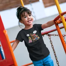 T-shirt Enfant Fille Bowser « C'est l'plombier ! » – Parodie Super Mario
