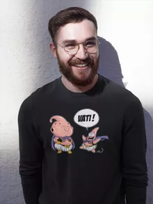 Majin Boo Pullover “Majin Boo und Patrick Star” – Parodie auf Dragon Ball Z