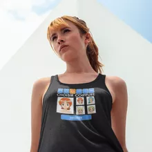 Débardeur Femme Nami « Générateur de personnages » – Parodie One Piece