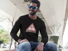 T-Shirt à manches longues Poulba « Risque de Brouillard ! » – Parodie Mario Kart