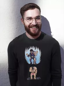 Kenshiro Pullover – Parodie auf Fist of the North Star