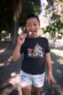 Camiseta Niña Son Gokū “Son Gokū Supersaiyajin” – Parodia de Dragon Ball Z -DBZ