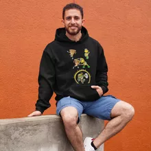 Sweat à capuche Michelangelo « Fusion Ninja ! » – Parodie Super Mario