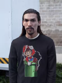 Felpa Mario – Parodia dei Super Mario