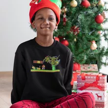 Donatello Kids Sweater “Donatello,Leonardo,Raphael, Michelangelo and Mario” – Super Mario parody
