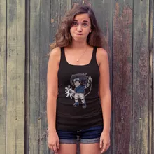 Sasuke Vrouwen Tank Top – Naruto parodie