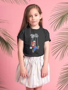 Maglietta per bambine e ragazze Mario – Parodia dei Super Mario