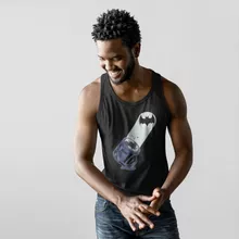 Herren Tank Top “Bat-Signal” – Parodie auf Batman