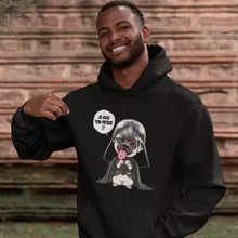 Sweat à capuche Dark Vadog « Je suis ton pépère... !! » – Parodie Star Wars