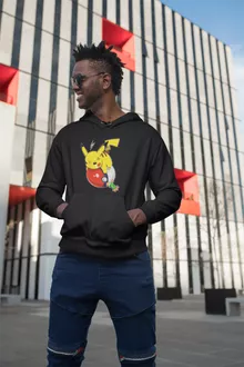 Pikachu Hoodie “Pikachu and Ash Ketchum” – Pokémon parody