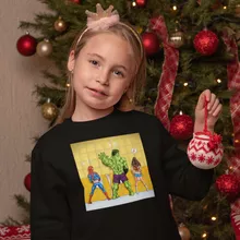 Sudadera Niño Mujer Maravilla “Mujer Maravilla, Increíble Hulk und  Hombre Araña” – Parodia de El Increíble Hulk