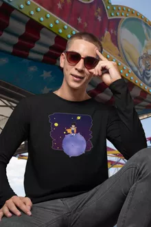 T-Shirts de manga comprida O Principezinho Vegeta – Dragon Ball Z de parodia