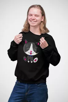 Pull « Kawaii Baby Cat (Noir et Blanc) » – Parodie Kawaii Baby Cats