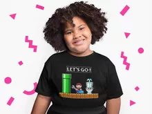 Maglietta per bambine e ragazze – Parodia dei Super Mario