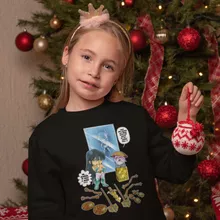Dragon Shiryu Kids Sweater “Dragon Shiryu and Libra Dohko” – Knights of the Zodiac - Saint Seiya parody