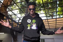 Sweat à capuche Yoda « Ton père, je suis... !! » – Parodie Star Wars