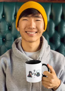 Kakashi Hatake Tasse “Kakashi Hatake und Itachi Uchiwa” – Parodie auf Naruto