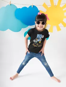 Dragon Shiryu Girls Kids T-shirt “Dragon Shiryu and Libra Dohko” – Knights of the Zodiac - Saint Seiya parody