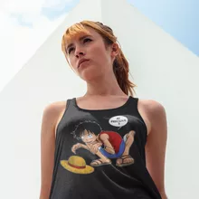 Camisola de alças Mulher – One Piece de parodia