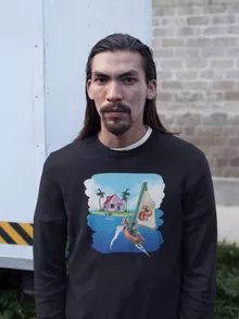 Camisola Link “Link e Casa do Kame” – Zelda de parodia