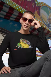 Link Langarm T-Shirt – Parodie auf Zelda