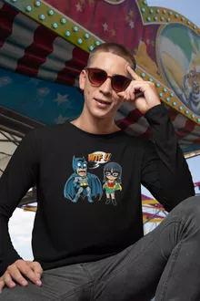 Camiseta de manga larga Batman “Batman y Robin” – Parodia de One Piece