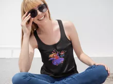 Débardeur Femme « Le destin tragique de toutes les arraîgnés mâles... » – Parodie Spider-Man