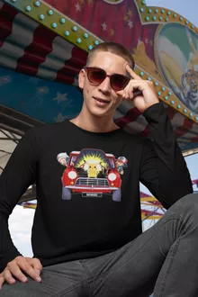 T-Shirt à manches longues Pikachu « Pika dépannage » – Parodie Pokémon