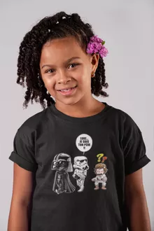 T-shirt Enfant Fille Dark Vador « Luke...Je suis ton père !! » – Parodie Star Wars