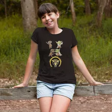 T-shirt Enfant Fille Yoda « Une fusion venue de l'Espace ! » – Parodie Star Wars
