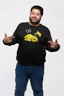 Pikachu Sweater “Battery Off” – Pokémon parody