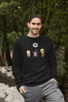 Pullover “Naruto und Son-Goku” – Parodie auf Naruto