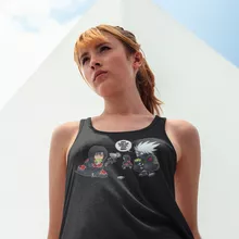 Kakashi Hatake Damen T-shirt Tank top “Kakashi Hatake und Itachi Uchiwa” – Parodie auf Naruto