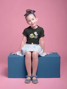 T-shirt Enfant Fille Shiryu « La technique interdite: le Roupillon du Lotus !! » – Parodie Saint Seiya