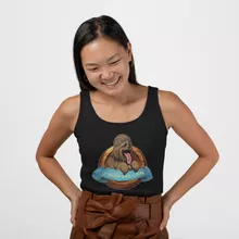 Débardeur Femme Chewbacca « Le Meilleur Ami de l'Homme... » – Parodie Star Wars