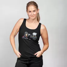 Camiseta Mujer sin mangas Kakashi “Kakashi y Itachi” – Parodia de Naruto