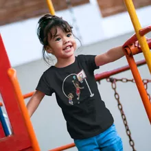 T-shirt Enfant Fille Luffy « Le Roi des Pirates... et du Playground !! » – Parodie One Piece