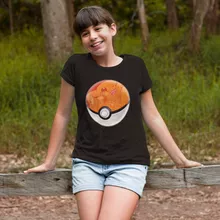 Pikachu Flickor barnens T-shirts “Poké ball” – Parodi Pokémon