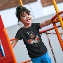 Son Goku T-shirts kinderen meisjes “Son Goku en Freezer” – Dragon Ball Z parodie