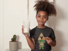 Maglietta per bambine e ragazze Michelangelo “Michelangelo aka Link” – Parodia dei Zelda