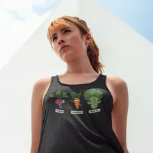 Débardeur Femme Sangoku « Super Héros de la Planète Végétale » – Parodie Dragon Ball Z