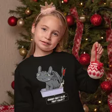 Pull Enfant Krokmou « Quand faut y aller... Faut y aller !! » – Parodie Dragons