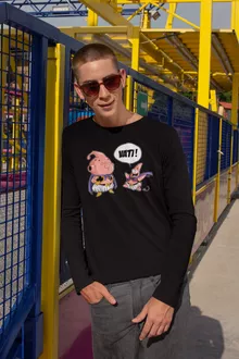 Majin Boo Langarm T-Shirt “Majin Boo und Patrick Star” – Parodie auf Dragon Ball Z