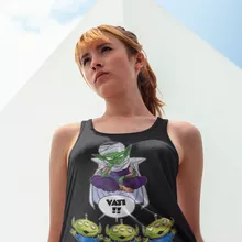 Piccolo Damen T-shirt Tank top “Piccolo und die Aliens” – Parodie auf Toy Story