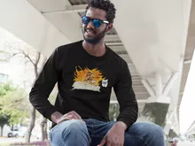 T-Shirt à manches longues Natsu « Allumer le Feu !! » – Parodie Fairy Tail