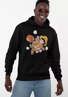 Luffy Hoodie “Luffy and Dhalsim” – One Piece parody