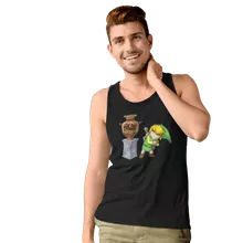 Link Herren Tank Top – Parodie auf Zelda