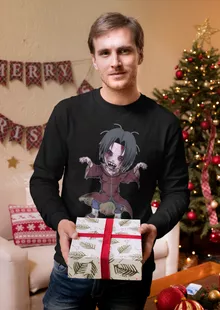 T-Shirt à manches longues Itachi X Walking Dead « Zombi no Jutsu !! » – Parodie Naruto