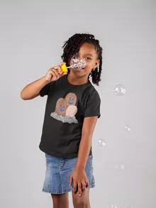 Saitama Girls Kids T-shirt “Saitama and Dugtrio” – One-Punch Man parody